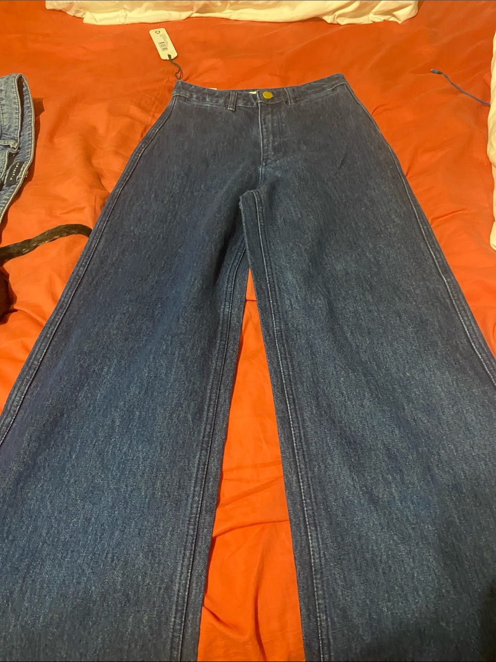 ROLLA'S High-Waist Wide-Leg Dark Blue Jeans